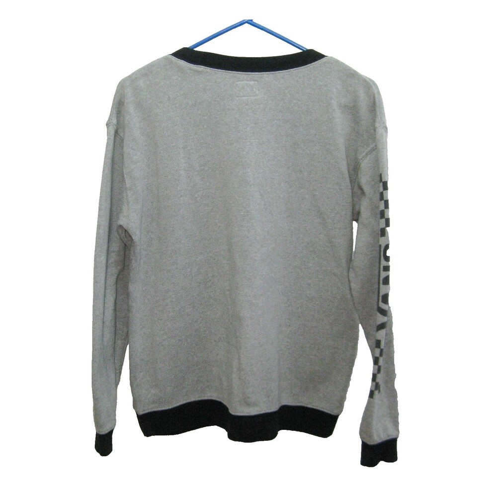 MINNIE MOUSE Women's (Size Small) Gray Disney Vans Graphic Sweatshirt Shirt Top - Picture 2 of 4